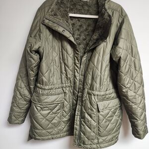 Columbia Women's Quilted Green Puffer Jacket